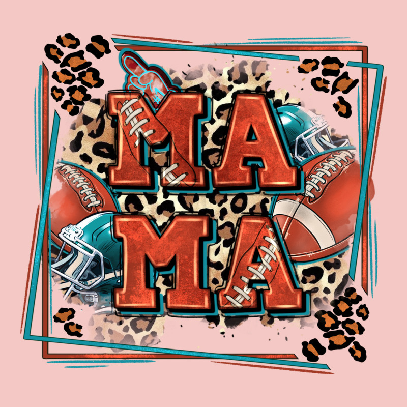 American Football Mama With Leopard Urban Heavy Tee by Zillion Design Studio | Teevron