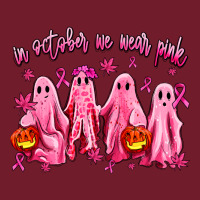 In October We Wear Pink Ghosts Zipper Hoodie | Teevron