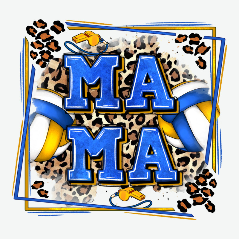 Volleyball Mama With Leopard Urban Heavy Tee by Zillion Design Studio | Teevron