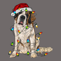 Saint Bernard With Christmas Lights Urban Heavy Tee | Teevron