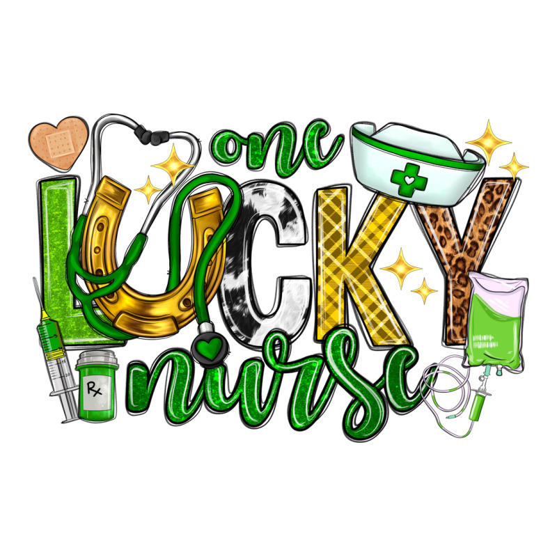St Patricks Day One Lucky Nurse Long Sleeve Tee by Neo Western | Teevron