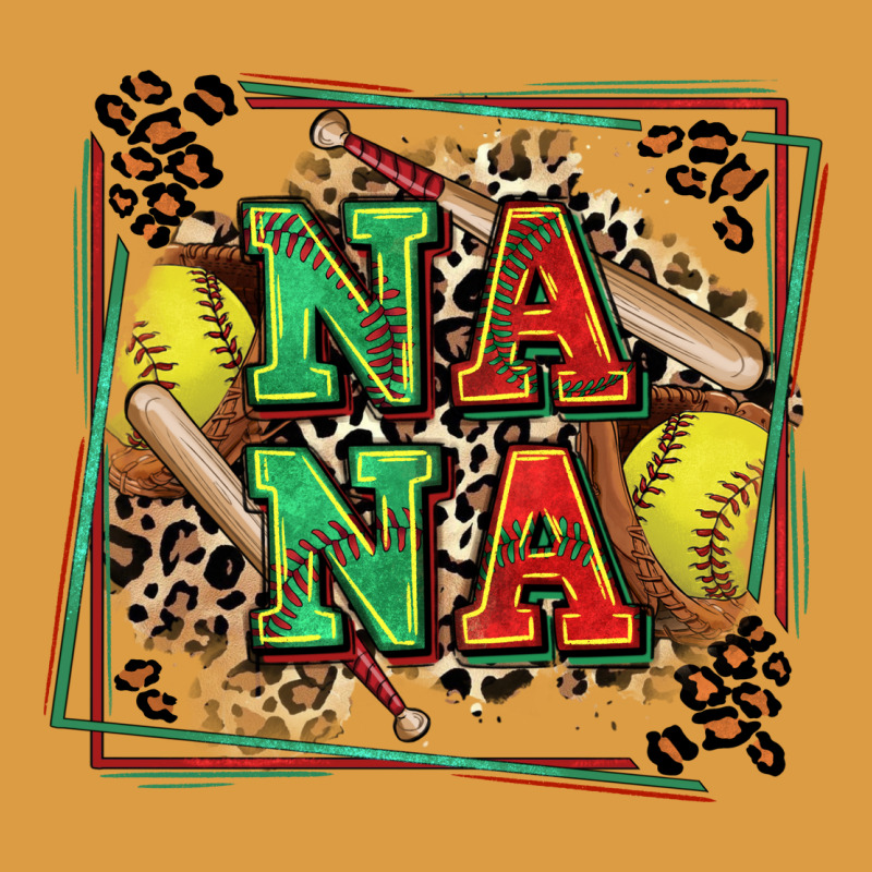 Softball Nana With Leopard Urban Heavy Tee by Zillion Design Studio | Teevron