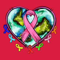 Heart Earth And Cancer Ribbon Premium Hoodie | Teevron