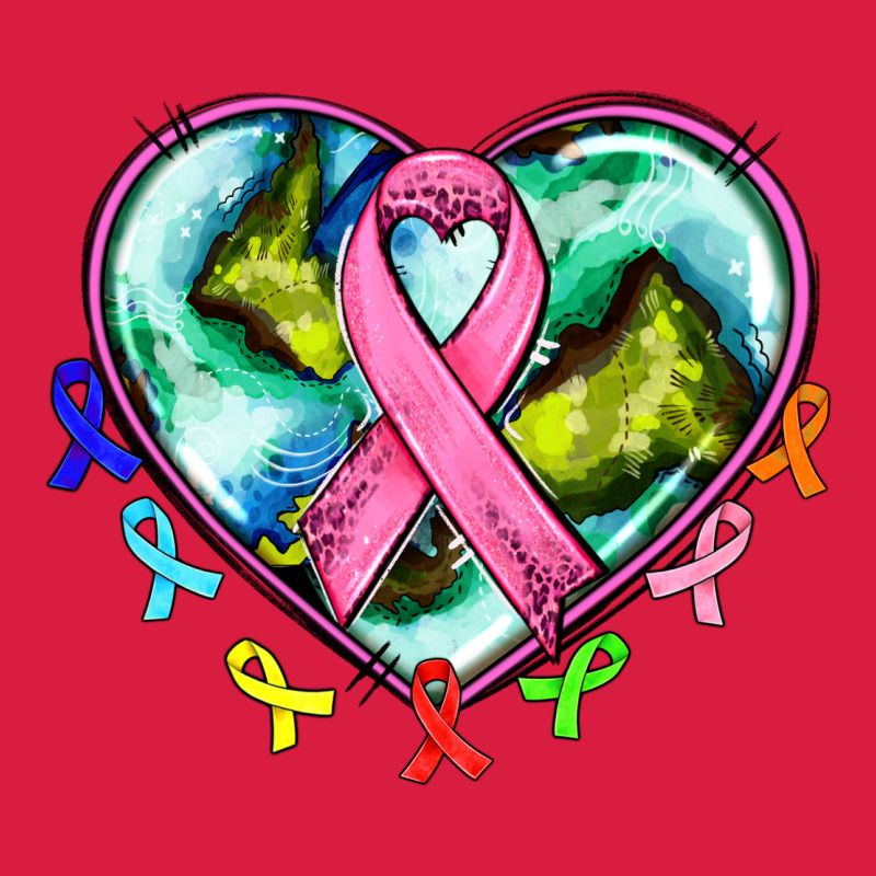 Heart Earth And Cancer Ribbon Premium Hoodie by AdoDesignShop | Teevron