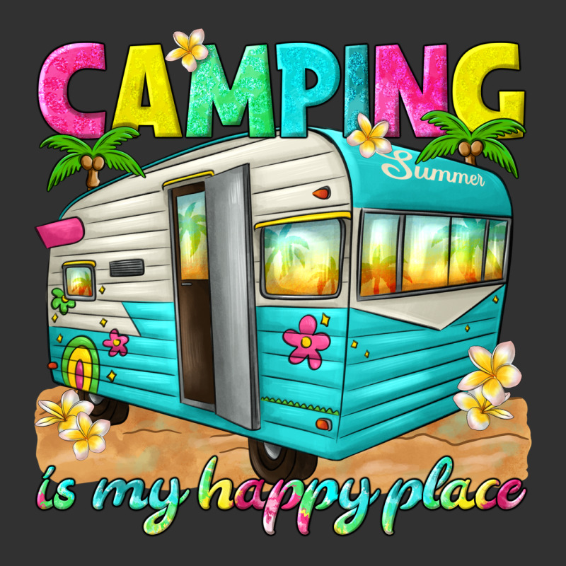 Camping Is My Happy Place Urban Heavy Tee by texasbilliewilder | Teevron