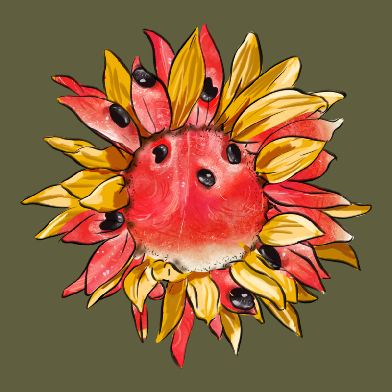 Watermelon Sunflower Vintage Tee by BarkalooDesign | Teevron