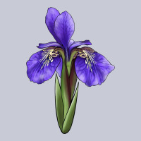Iris Flower Illustrations Heavyweight Hoodie | Teevron