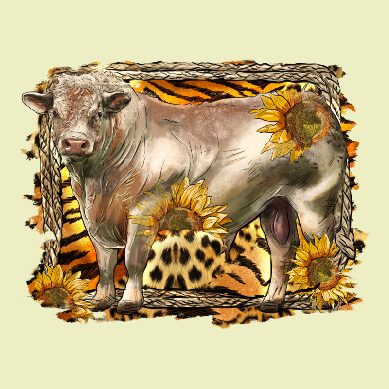 Western Charolais Bull Urban Hoodie by LillyAllenDesigns | Teevron