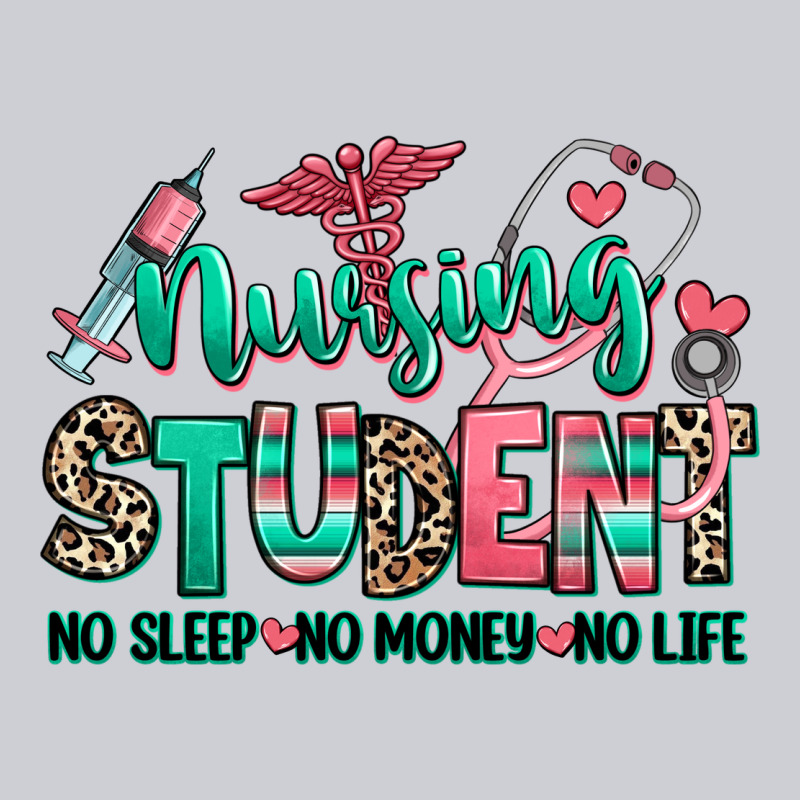 Nursing Student No Sleep No Money No Life Heavyweight Sweatshirt by RanaPortraitStore | Teevron