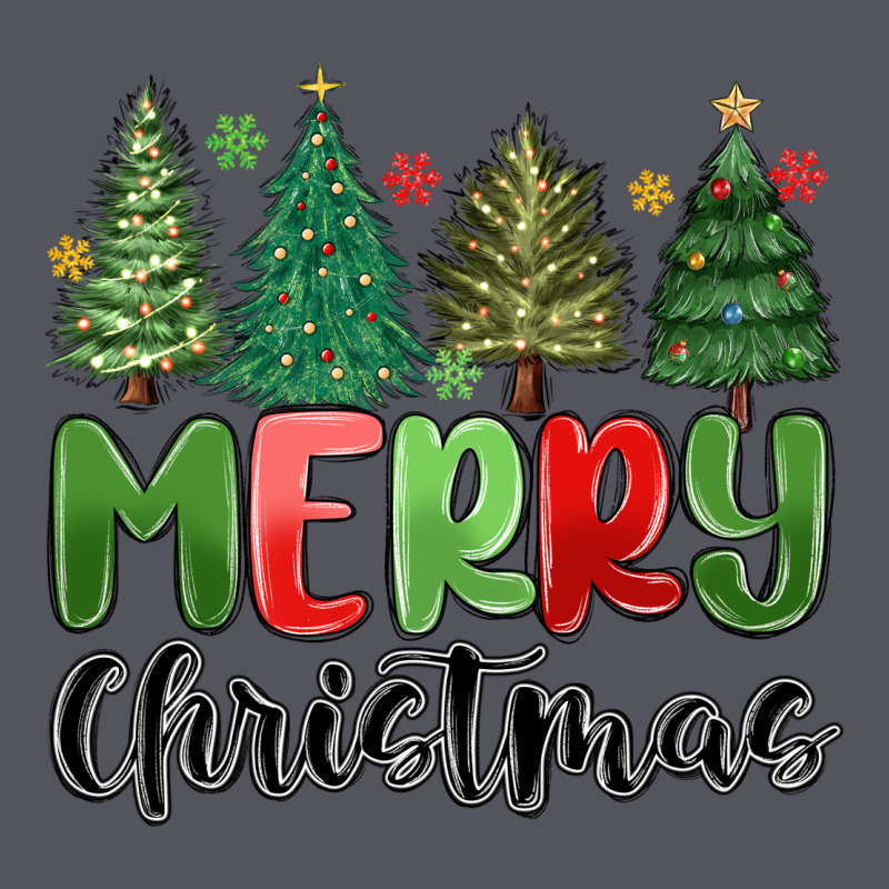 Merry Christmas Trees Vintage Hoodie by MaliasSmallBusiness | Teevron