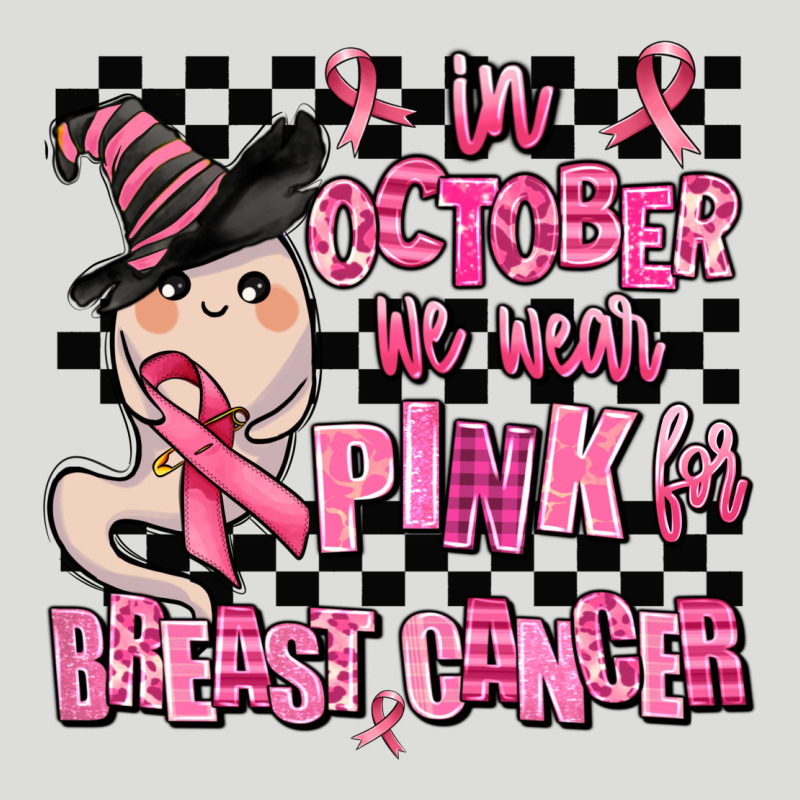 In October We Wear Pink For Breast Cancer Zipper Hoodie by AdoDesignShop | Teevron