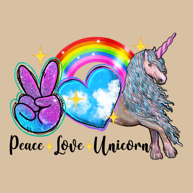 Peace Love Unicorn Heavyweight Hoodie by LillyAllenDesigns | Teevron