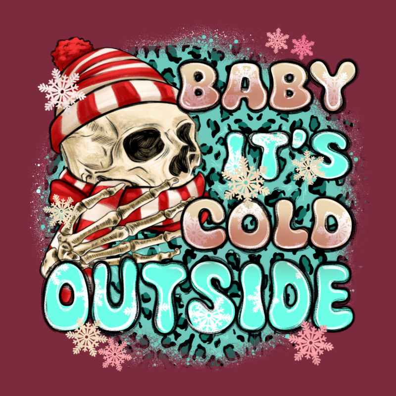 Baby Its Cold Outside Skeleton Premium Hoodie by MaliasSmallBusiness | Teevron