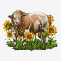 Simmental Bull With Sunflowers Urban Hoodie | Teevron