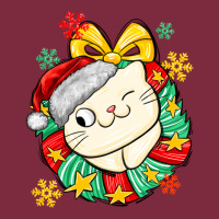 Christmas Wreaths Cat Premium Hoodie | Teevron