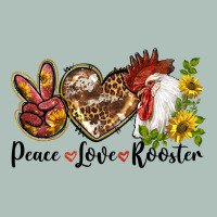 Peace Love Rooster With Sunflowers Heavyweight Hoodie | Teevron