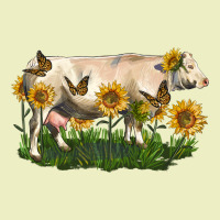 Charolais Cow With Sunflower Urban Hoodie | Teevron