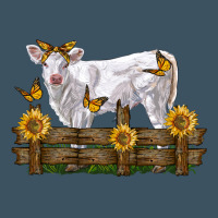 Charolais Calf With Sunflowers Urban Hoodie | Teevron