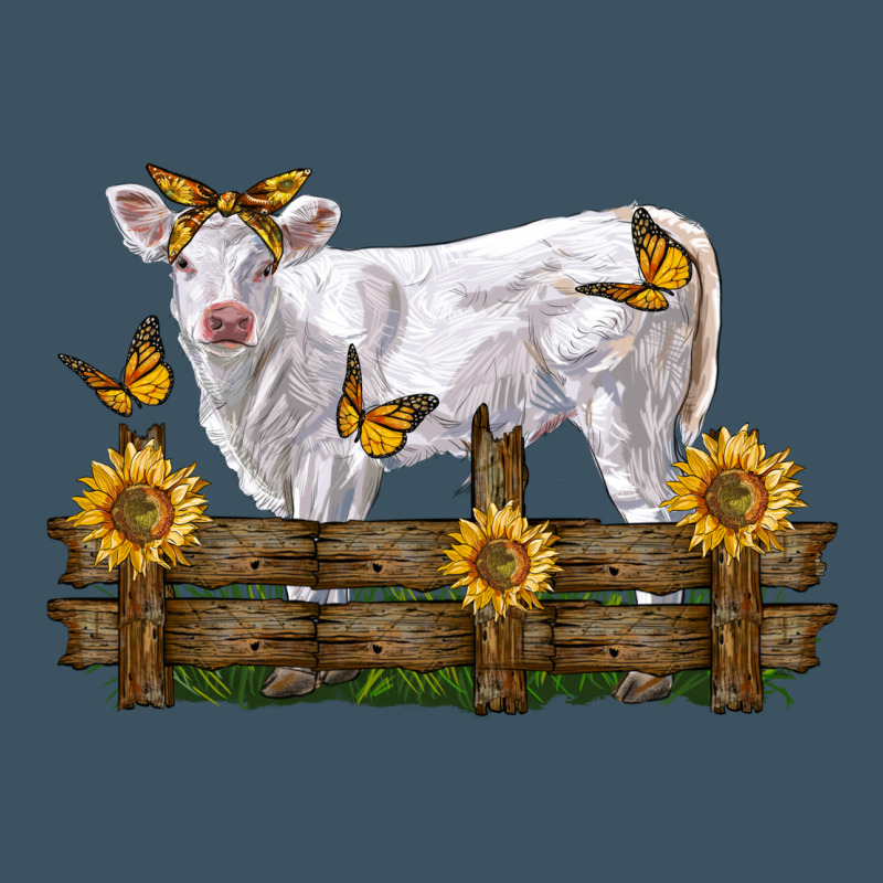 Charolais Calf With Sunflowers Urban Hoodie by LillyAllenDesigns | Teevron