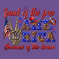 Land Of The Free America Because Of The Brave Vintage Tee | Teevron