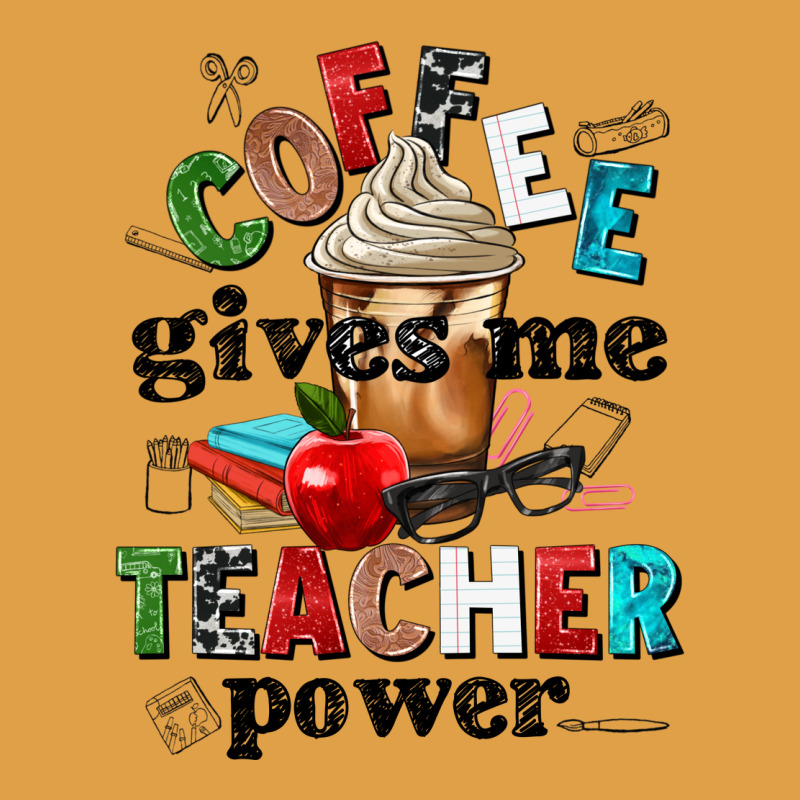 Coffee Gives Me Teacher Power Premium Hoodie by NancyCooperArtShop | Teevron
