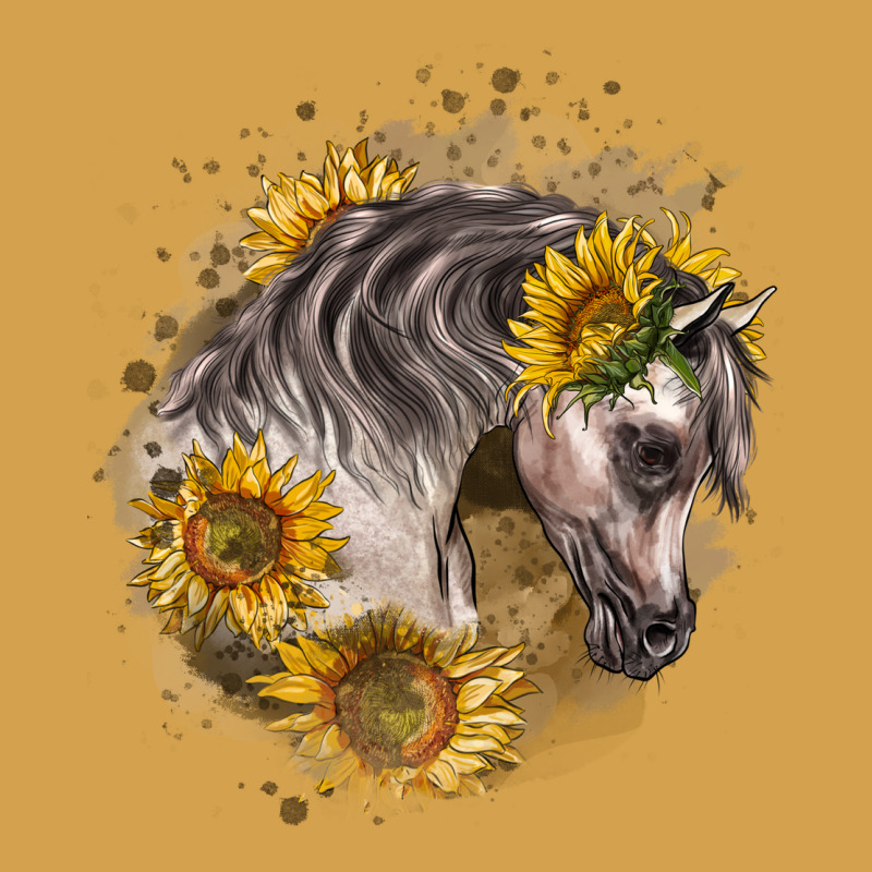 Arabian Horse With Sunflowers Urban Hoodie by LillyAllenDesigns | Teevron