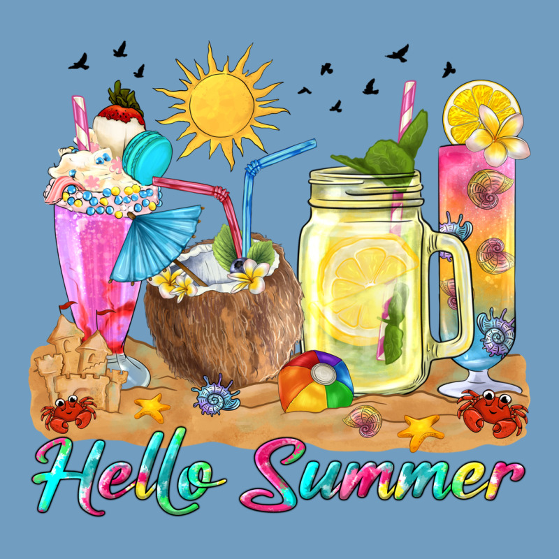 Hello Summer Drinks Urban Heavy Tee by texasbilliewilder | Teevron