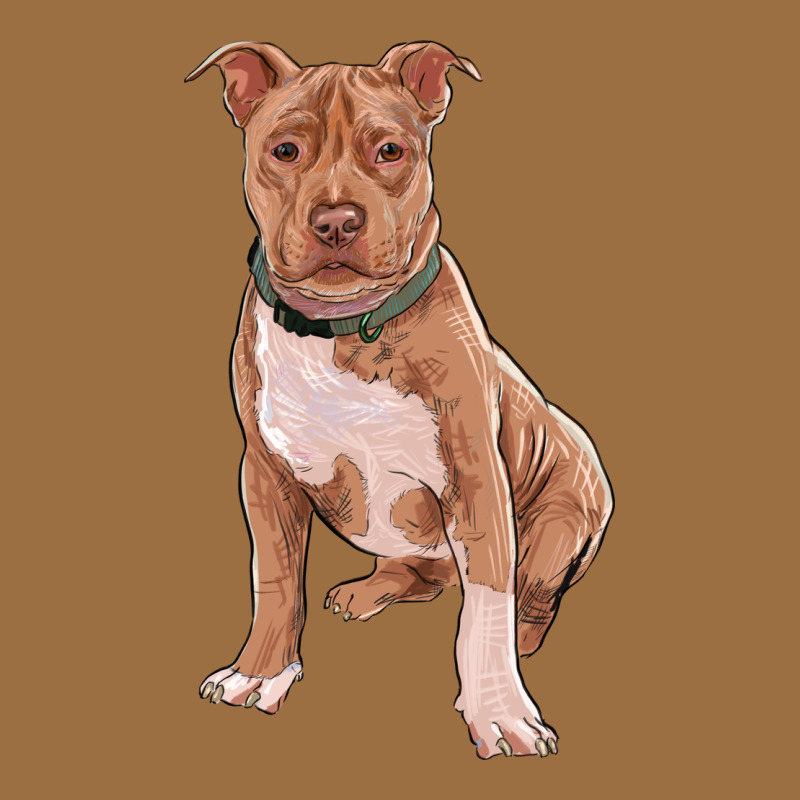 Brown Pitbull Vintage Tee by RanaPortraitStore | Teevron