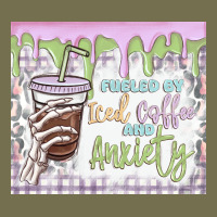 Fueled By Iced Coffee And Anxiety Vintage Hoodie | Teevron