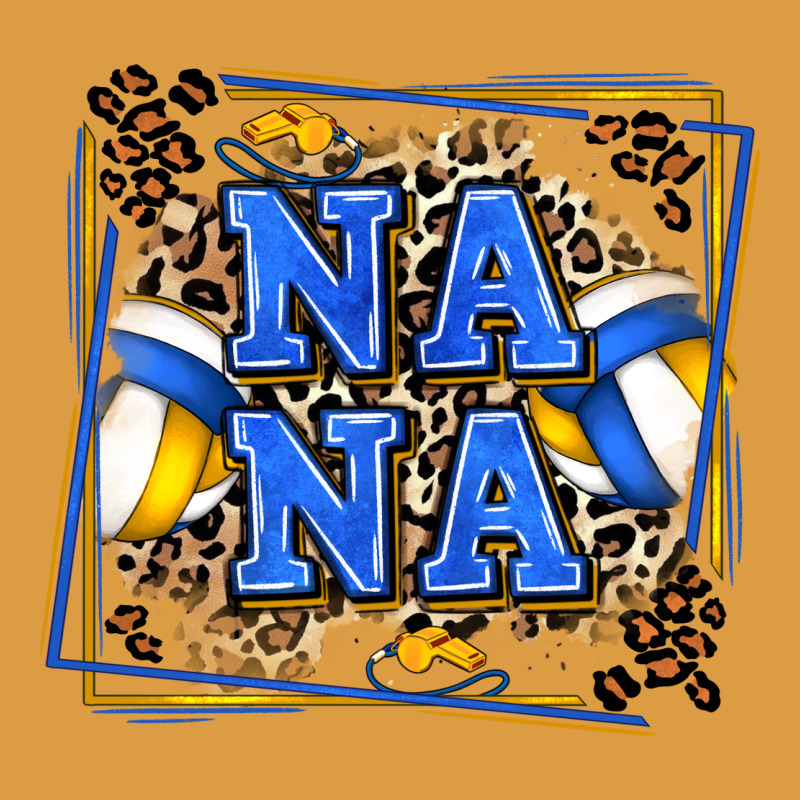 Volleyball Nana With Leopard Urban Heavy Tee by Zillion Design Studio | Teevron