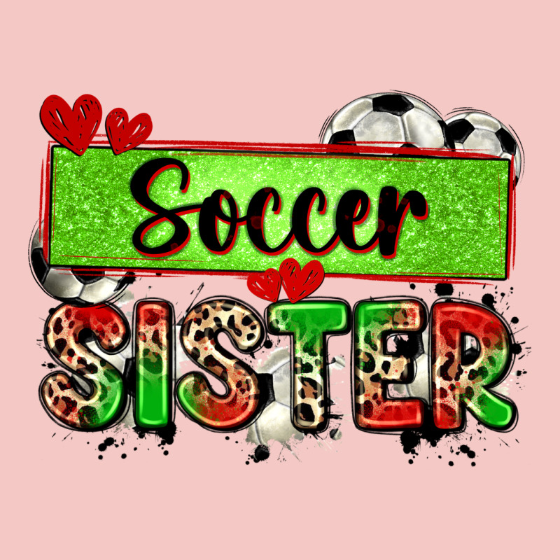 Soccer Sister With Leopard Urban Heavy Tee by Zillion Design Studio | Teevron