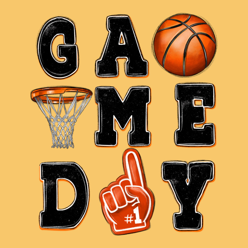 Basketball Game Day Vintage Hoodie by MaliasSmallBusiness | Teevron