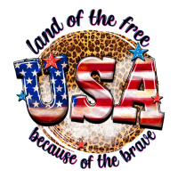 land of the free usa because of the brave billie w | Teevron