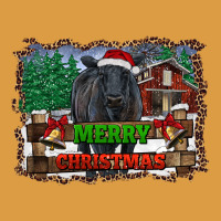 Merry Christmas Black Angus Cattle And Farm Urban Heavy Tee | Teevron