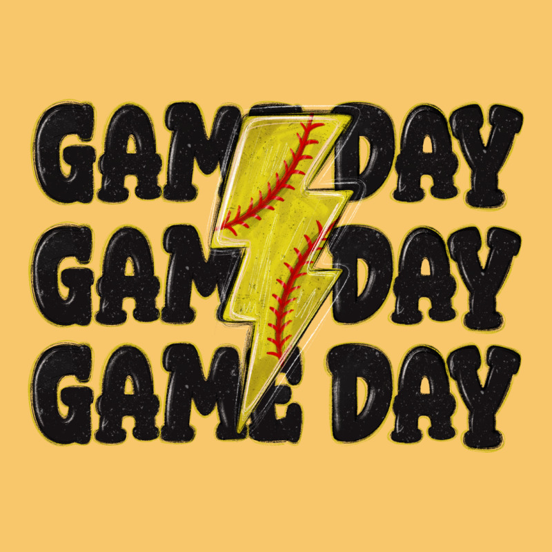 Game Day Game Day Game Day Softball Vintage Hoodie by MaliasSmallBusiness | Teevron