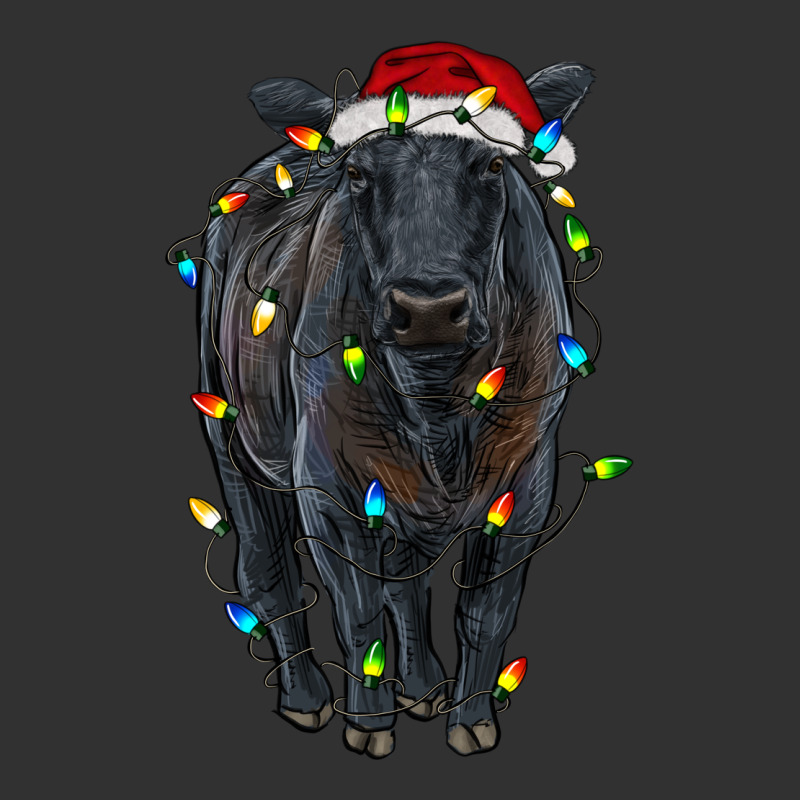 Christmas Black Angus Cattle With Lights Urban Heavy Tee by RanaPortraitStore | Teevron