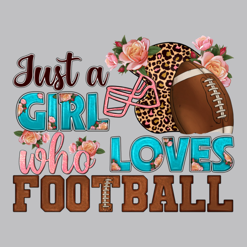 Just A Girl Who Loves Football Long Sleeve Tee by HRA Design Shop | Teevron