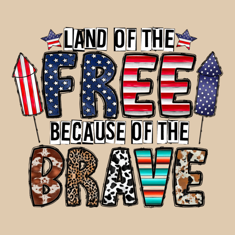 Land Of The Beacause Of The Brave Classic Tee by CowhideDigitalArt | Teevron