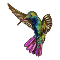 Flying Ruby Throated Hummingbird | Teevron