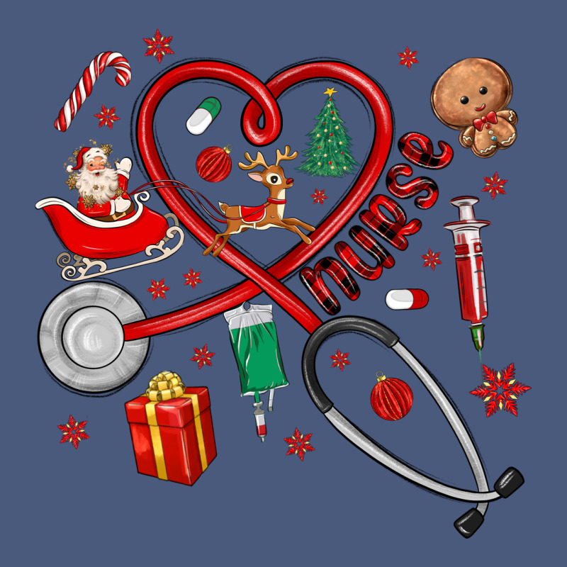 Christmas Nurse Vintage Hoodie by MaliasSmallBusiness | Teevron