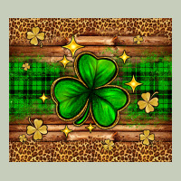 St. Patrick's Day Shamrock Leopard Long Sleeve Tee | Teevron