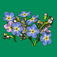 Forget Me Not Flower Illustrations Urban Hoodie | Teevron
