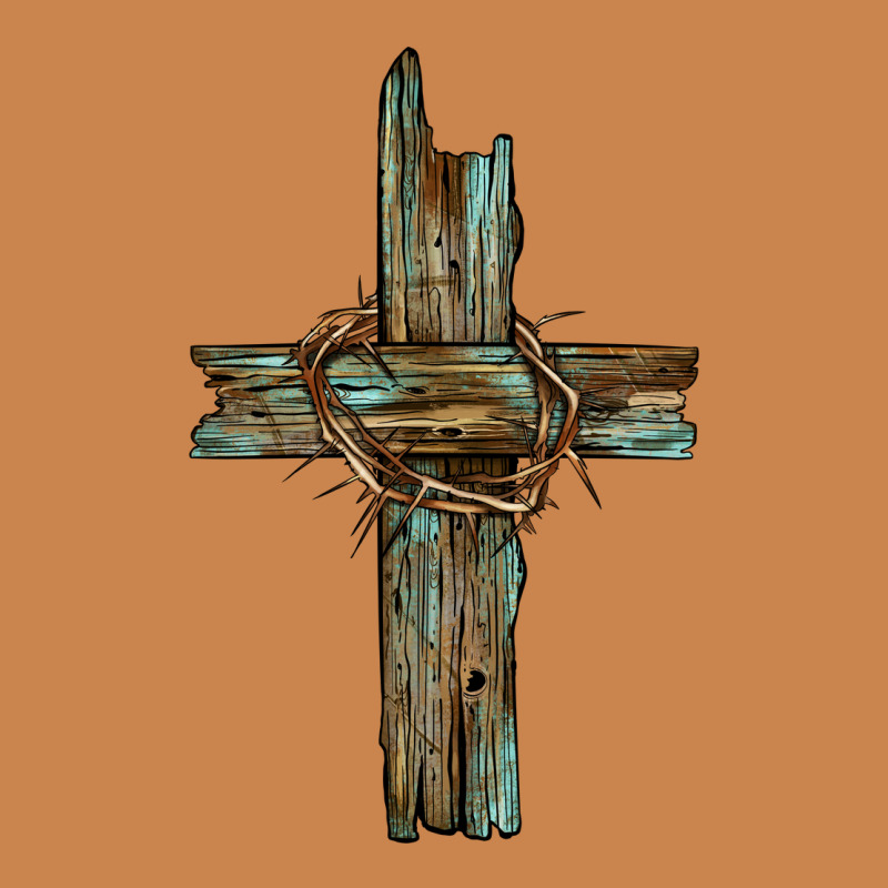 Cross With Thorn Heavyweight Hoodie by BarkalooDesign | Teevron