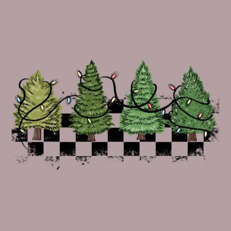 Christmas Checkered Trees Vintage Hoodie by MaliasSmallBusiness | Teevron