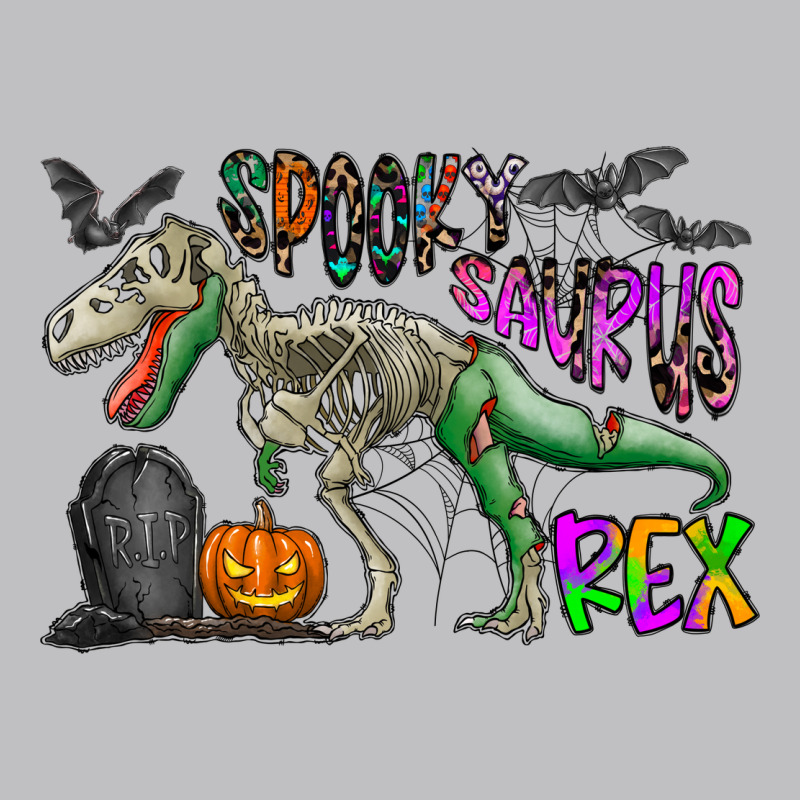 Spooky Saurus Rex Long Sleeve Tee by CowhideDigitalArt | Teevron