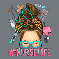 Messy Bun Nurse Life Heavyweight Sweatshirt | Teevron