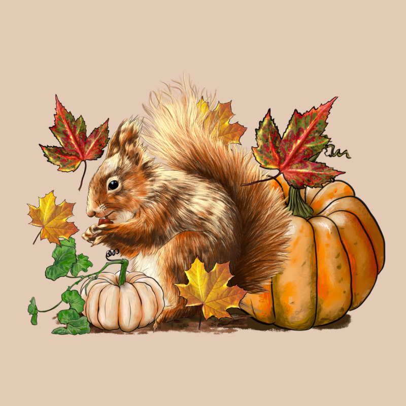 Fall Squirrel Urban Hoodie by LillyAllenDesigns | Teevron