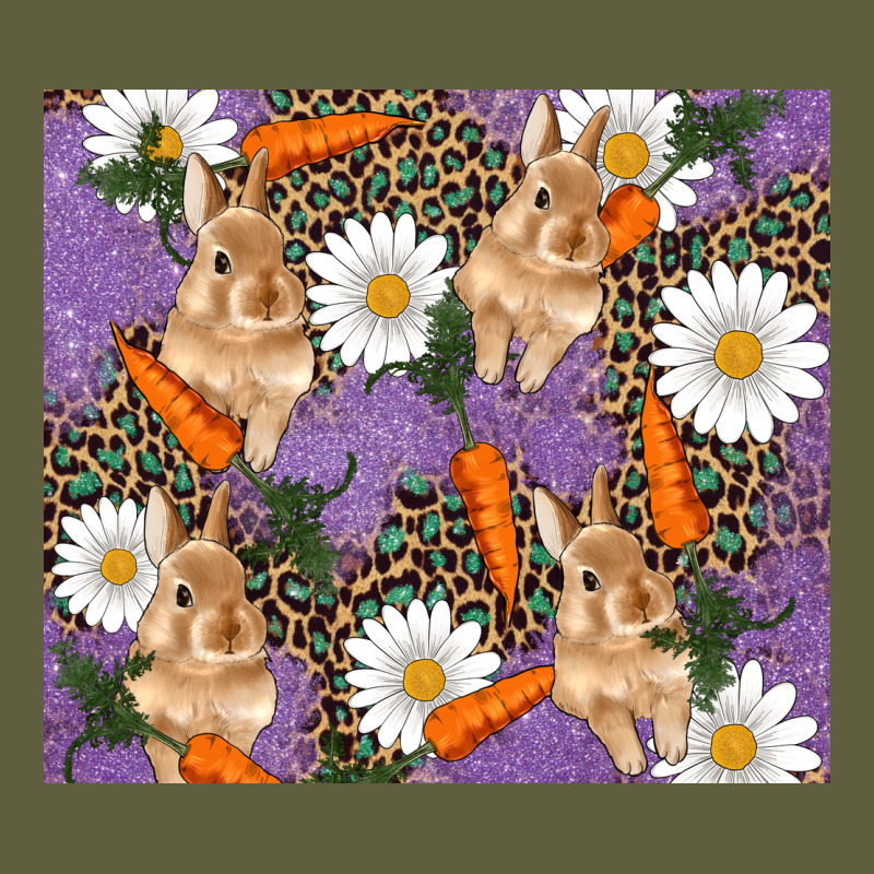 Easter Bunny Carrot Daisys Leopard Glitter Vintage Tee by RanaPortraitStore | Teevron