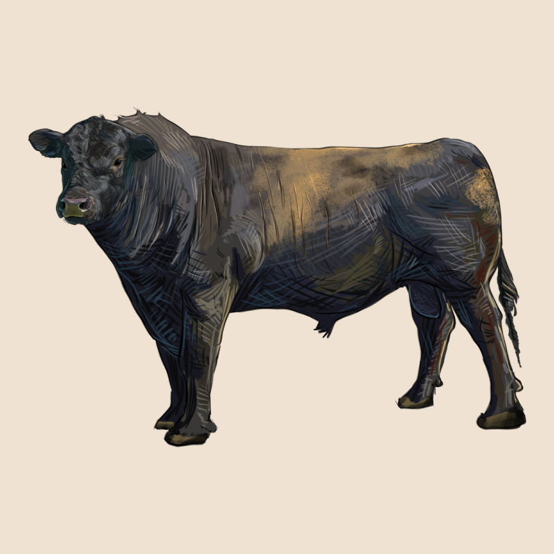 Black Angus Bull Urban Heavy Tee by RanaPortraitStore | Teevron