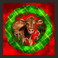 Christmas Red Angus Calf Heavy Core Tee | Teevron
